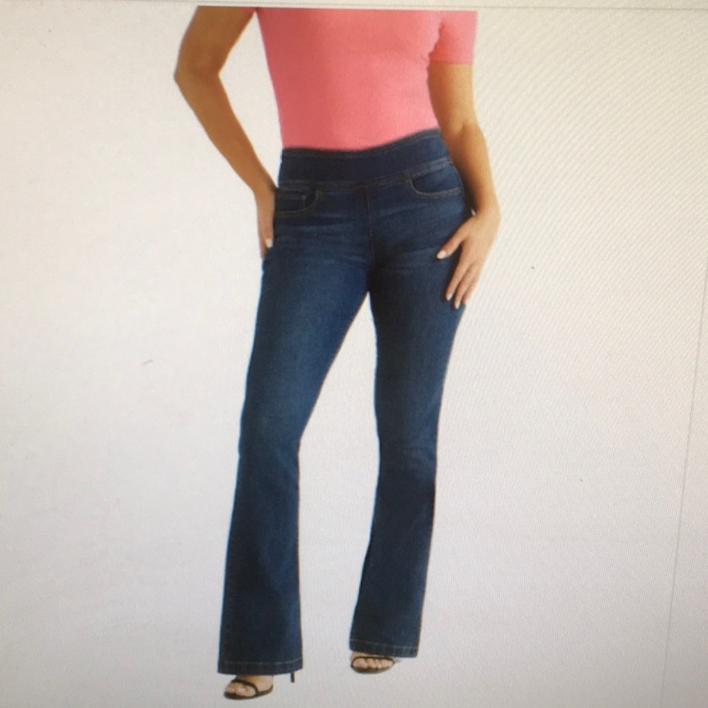 SOFIA BY SOFIA VERGARA/“MELISA”HIGH RISE FLARE STRETCH JEANS